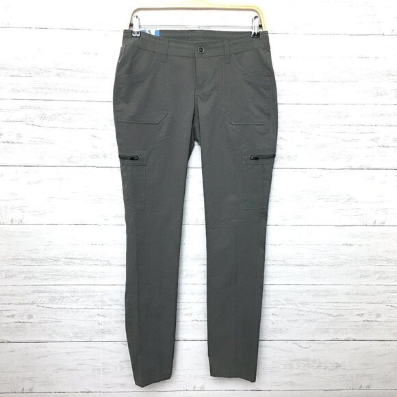 NEW Kuhl Women's Grey Softshell Pants Horizn Skinny Camp Hiking Utility size 4 - Picture 1 of 14